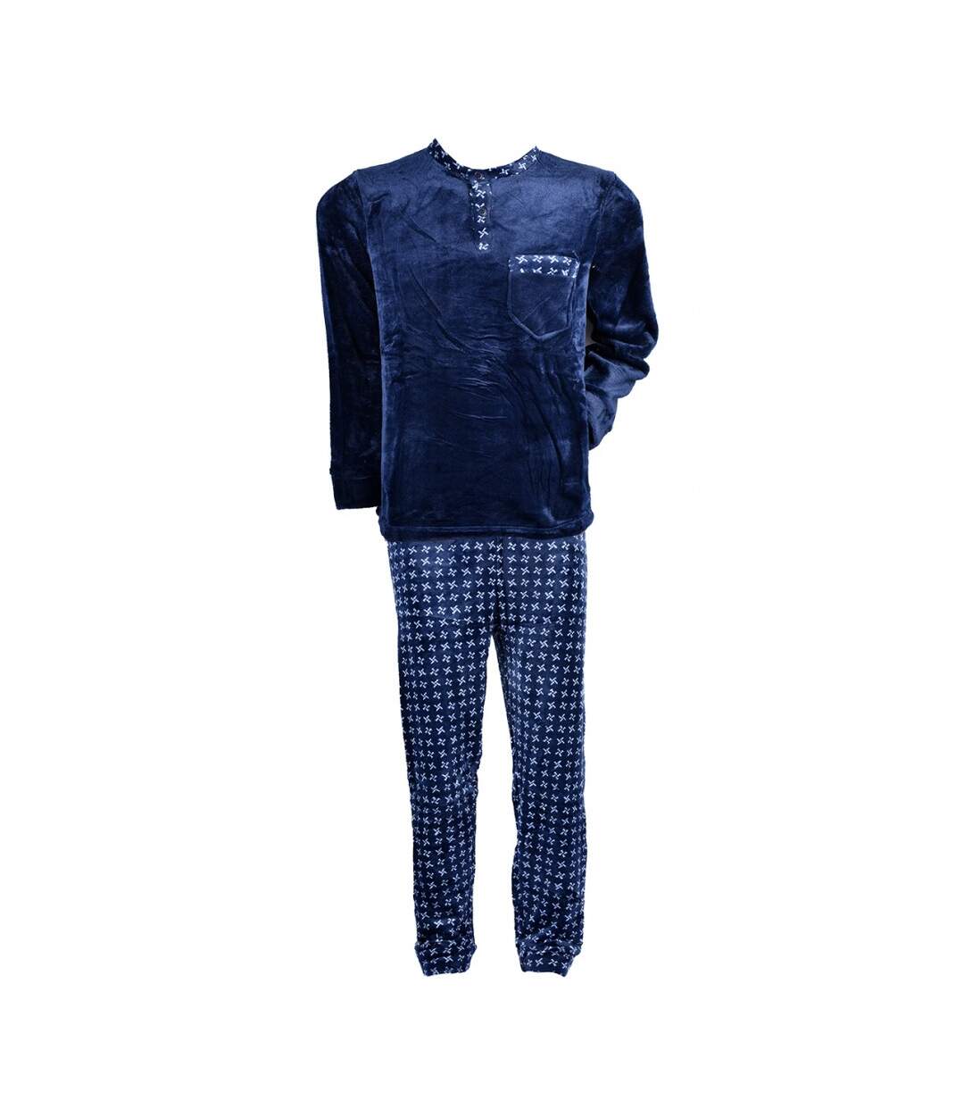 Pyjama Homme POLAIRE ECO 2540 MARINE-2