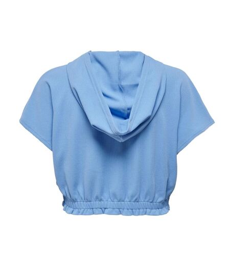 Sweat à Capuche Bleu Femme JDY Shine - L