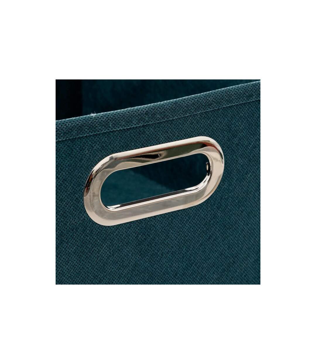 Boîte de Rangement Pliable Premium 15x31cm Bleu Pétrole-2