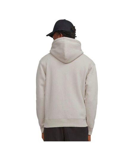 Mens Logo Hoodie Moonbeam Jack And Jones