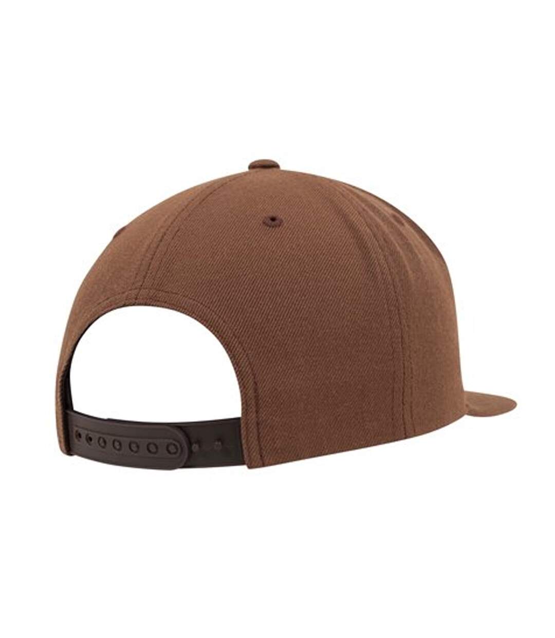 Casquette ajustable classique homme marron clair Yupoong-2