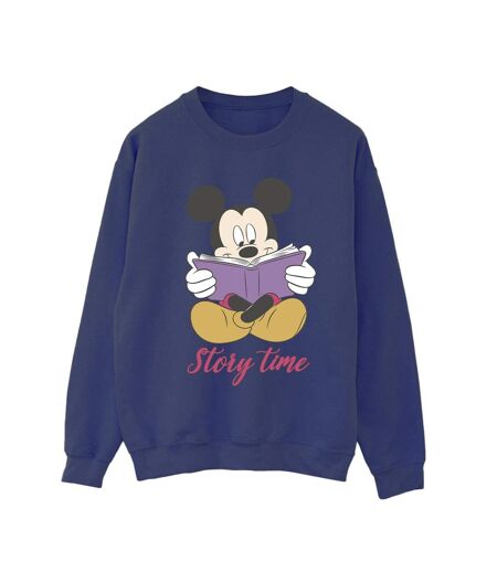 Disney Sweatshirt Mickey Mouse Story Time - Femmes/Ladies (Bleu marine) - UTBI28942