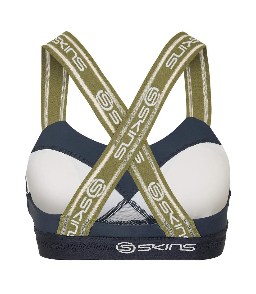 Womens/ladies Dnamic Speed Sports Bra Blue Skins-2