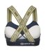 Womens/ladies Dnamic Speed Sports Bra Blue Skins-2