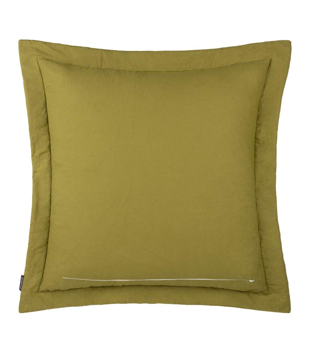 Palmeria velvet quilted cushion cover 74cm x 48cm moss Paoletti