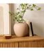 Vase Boule en Dolomite Rily 22cm Nude-2