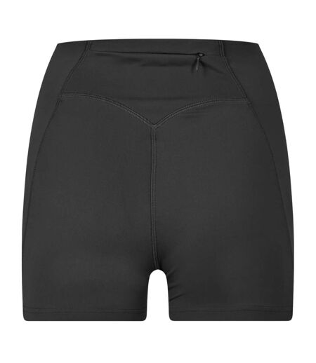 Womens/ladies Opaque Mini Shorts Black USA Pro