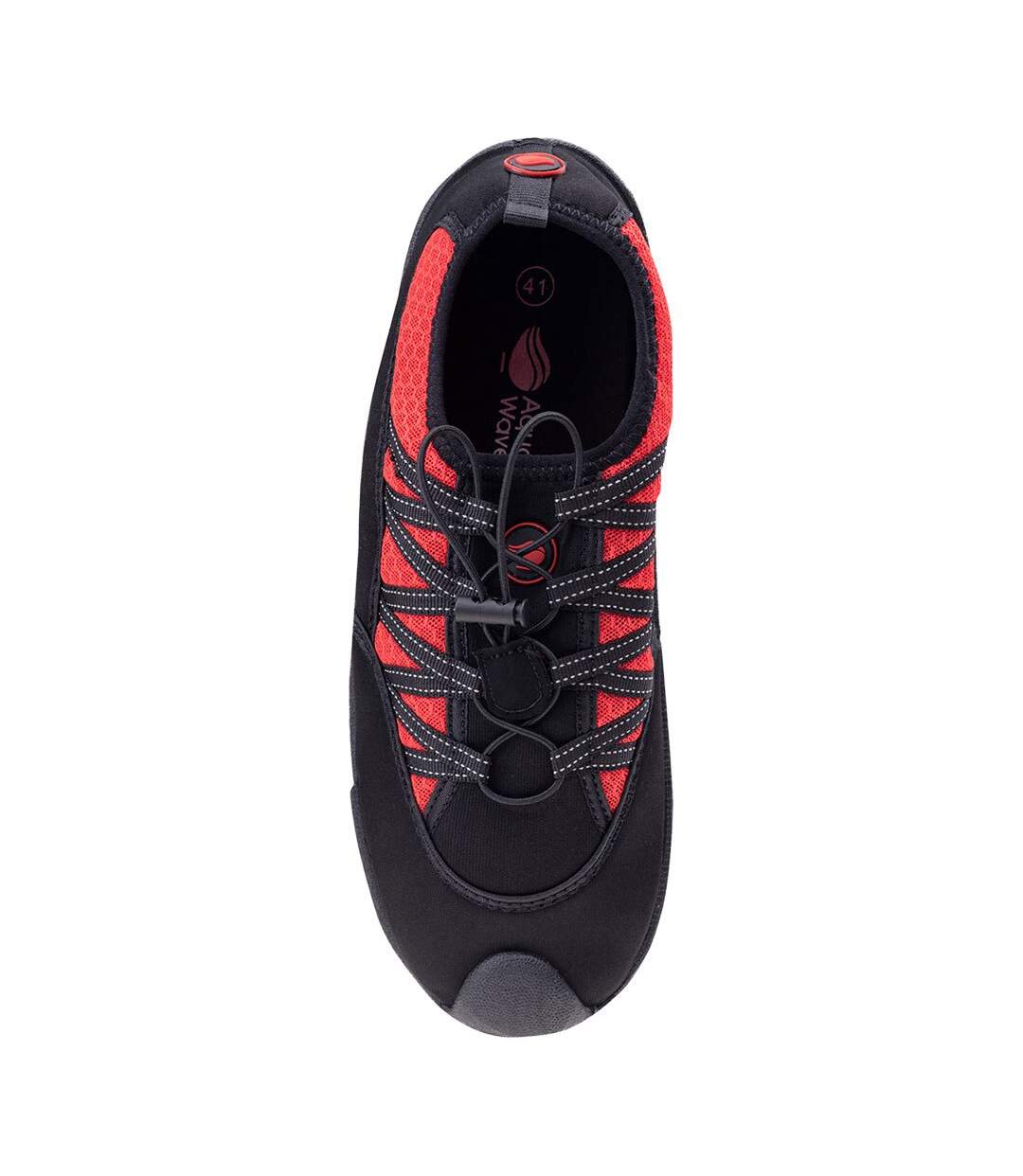 Mens Gimani Water Shoes Black Fiery Red Aquawave-4