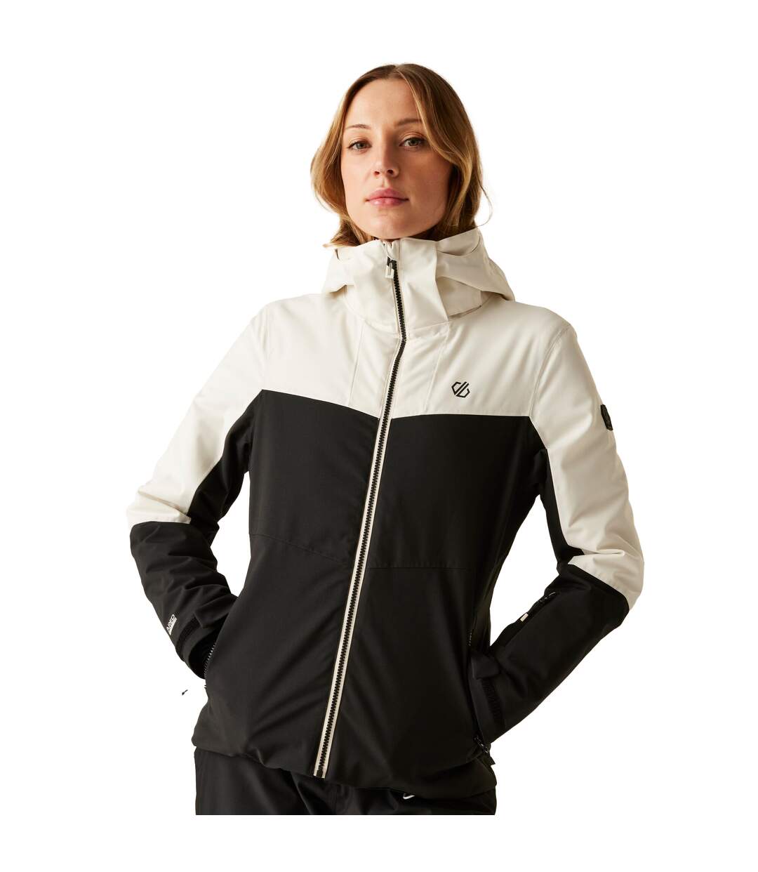 Blouson De Ski Iced Femme Blanc Aigrette Noir Dare 2B-1