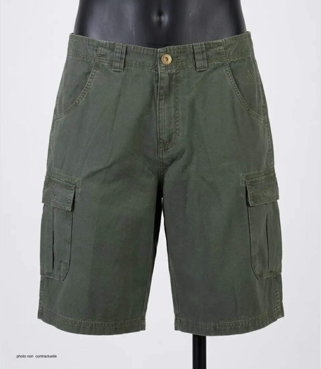 Bermuda homme WINCHESTER IDAHO1 vert olive : le short cargo multi-poches ultra-résistant-3