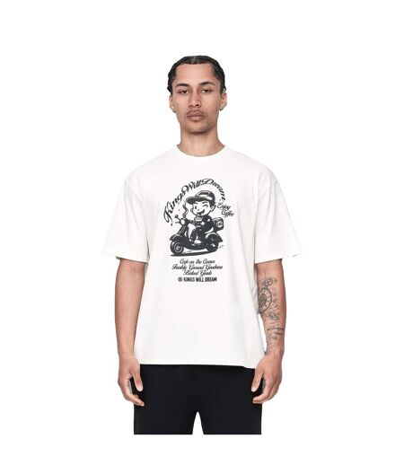 Mens Studio Cafe Boy T-shirt White Kings Will Dream