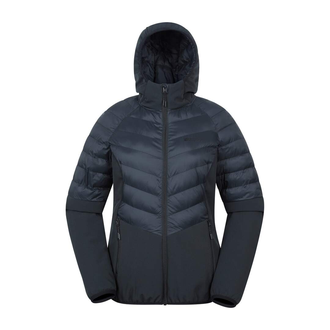 Doudoune softshell agile femme noir Mountain Warehouse-1