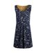 Womens/ladies indus printed jersey tunic dark navy Weird Fish-1