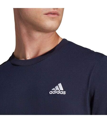 T-shirt Style Logo Brodé Essentials Homme Bleu Marine Adidas