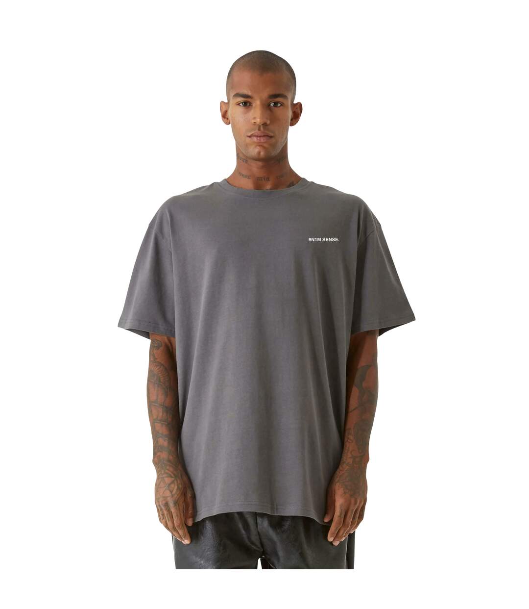 T-shirt Change Homme Gris Foncé 9N1M SENSE-4