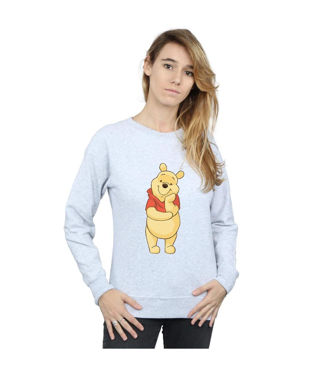 Disney Sweat-shirt Winnie The Pooh Cute Womens/Ladies (Gris sportif) - UTBI42919-2