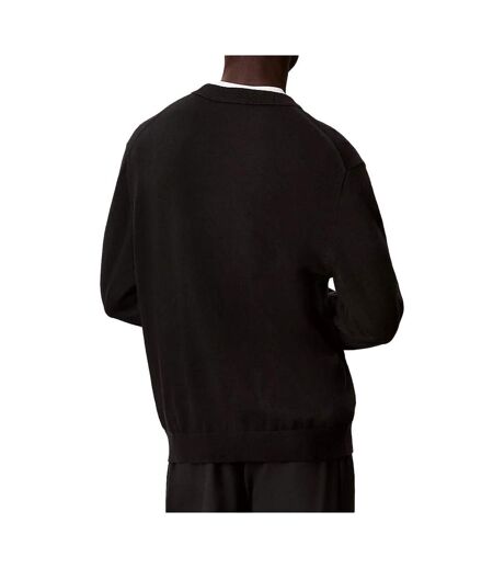 Pull noir homme calvin klein jeans crwn