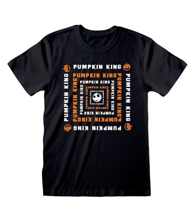 Nightmare Before Christmas Unisex Adult Pumpkin King T-Shirt (Black)