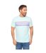 T-shirt Laylen Homme Bleu Canard À Rayures Bewley & Ritch-2