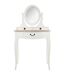 Coiffeuse design bois Chrysa - L. 74 x H. 135 cm - Blanc-2