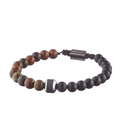 Bracelet perles noir/marron homme geographical norway 315051 - taille unique