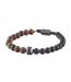 Bracelet perles noir/marron homme geographical norway 315051 - taille unique-1