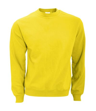 B&C Mens Crew Neck Sweatshirt Top (Solar Yellow) - UTBC1297
