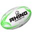 Ballon de rugby rapide taille 4 blanc / vert Rhino-1