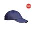 Lot de 2  casquettes unies adulte bleu marine/blanc Result