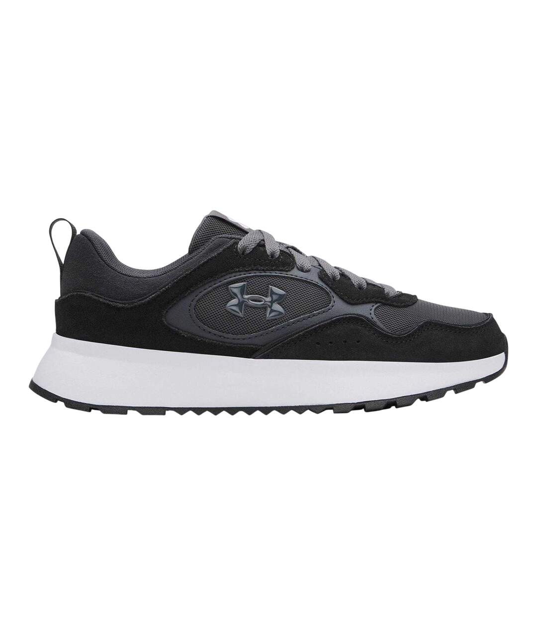 Womens/ladies Mirage Low Cut Trainers Black Castle Grey Anthracite Grey Under Armour-1