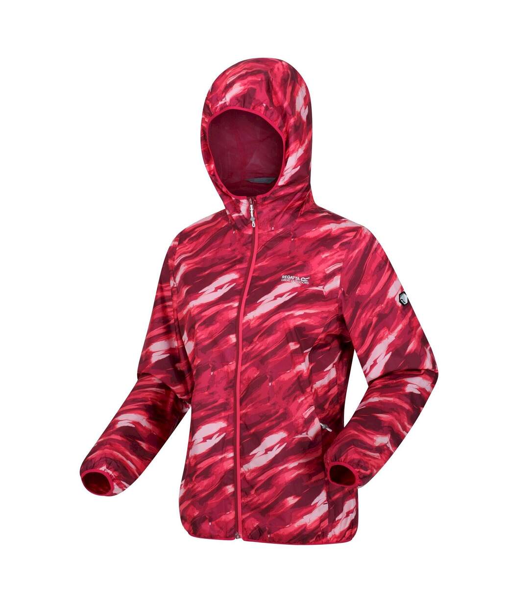 Womens/ladies serenton brush stroke waterproof jacket wild plum Regatta