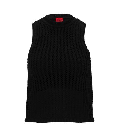 Womens/ladies Slonisa Top Black Hugo