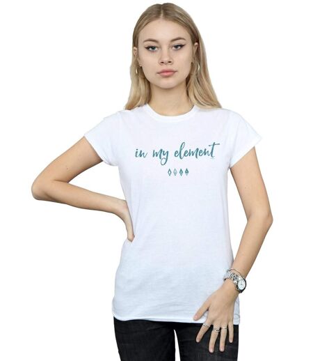 Disney T-shirt en coton Femme/Femme Frozen 2 In My Element (Blanc) - UTBI21784