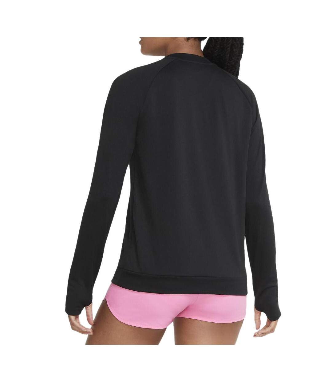 T-Shirt manches longues noir femme nike pacer crew - l-2