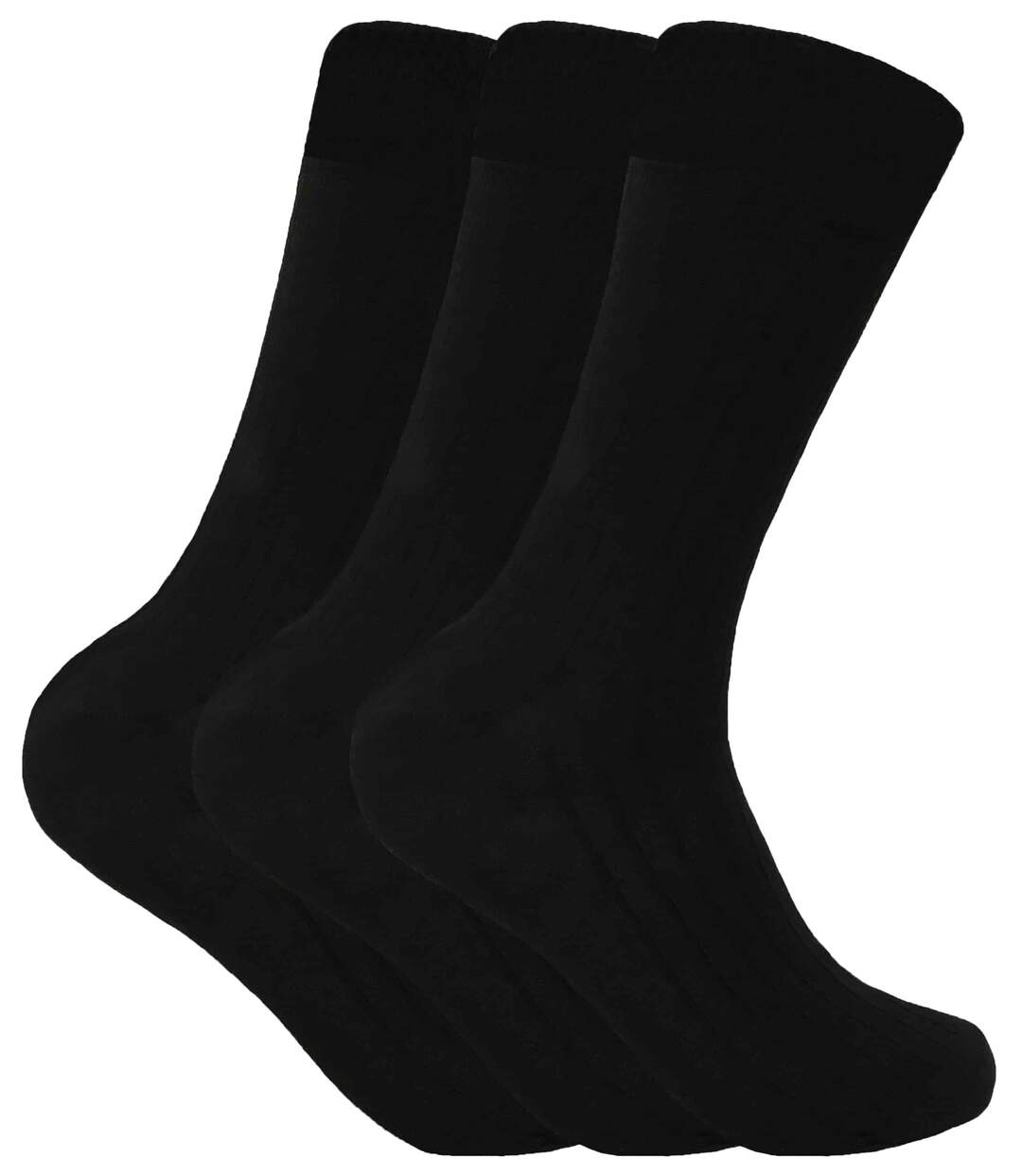 3 Pk Mens Cushioned Sole Wool Blend Hiking Socks-1