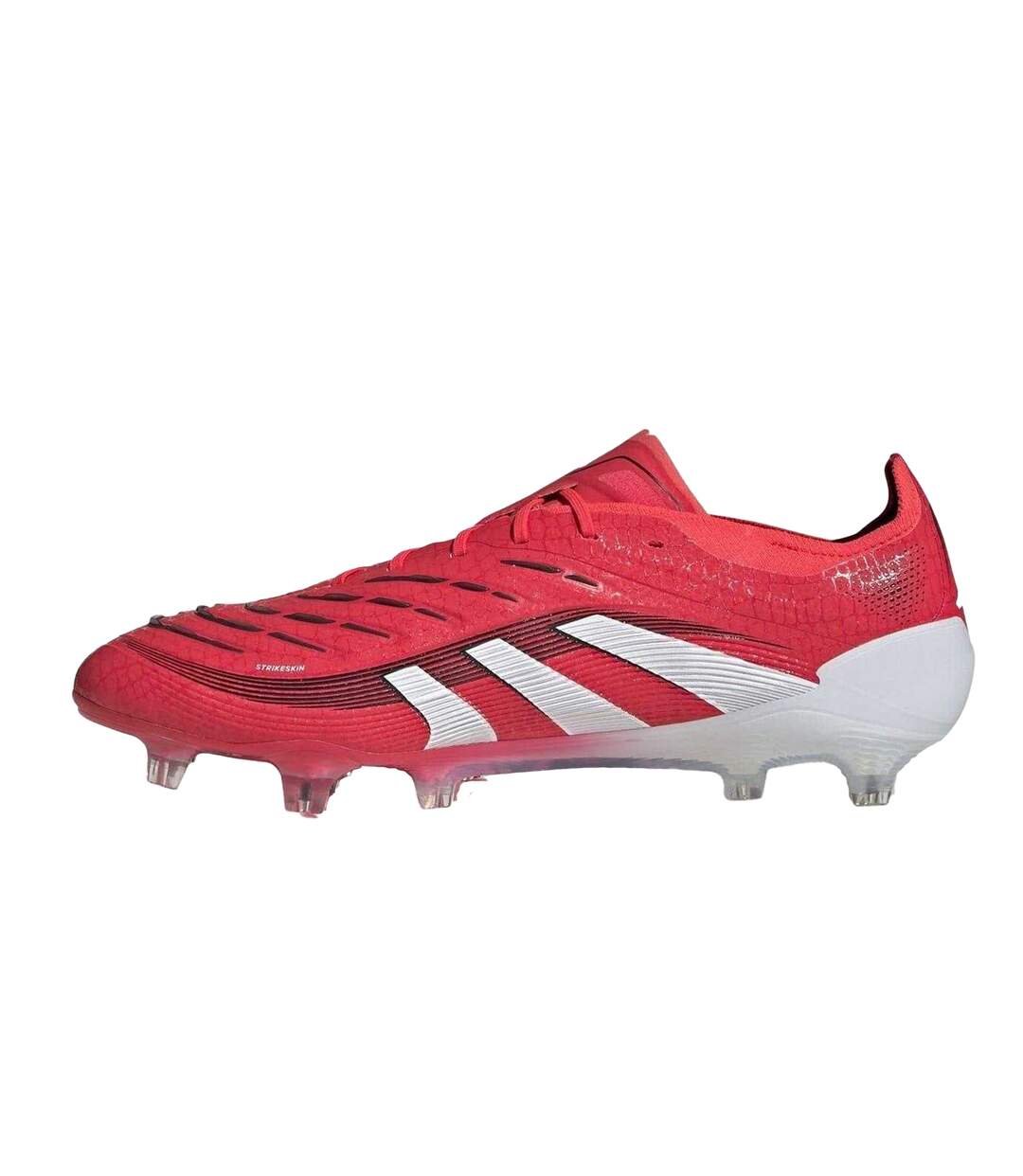 Mens  Elite Firm Ground Football Boots Red White Predator-3