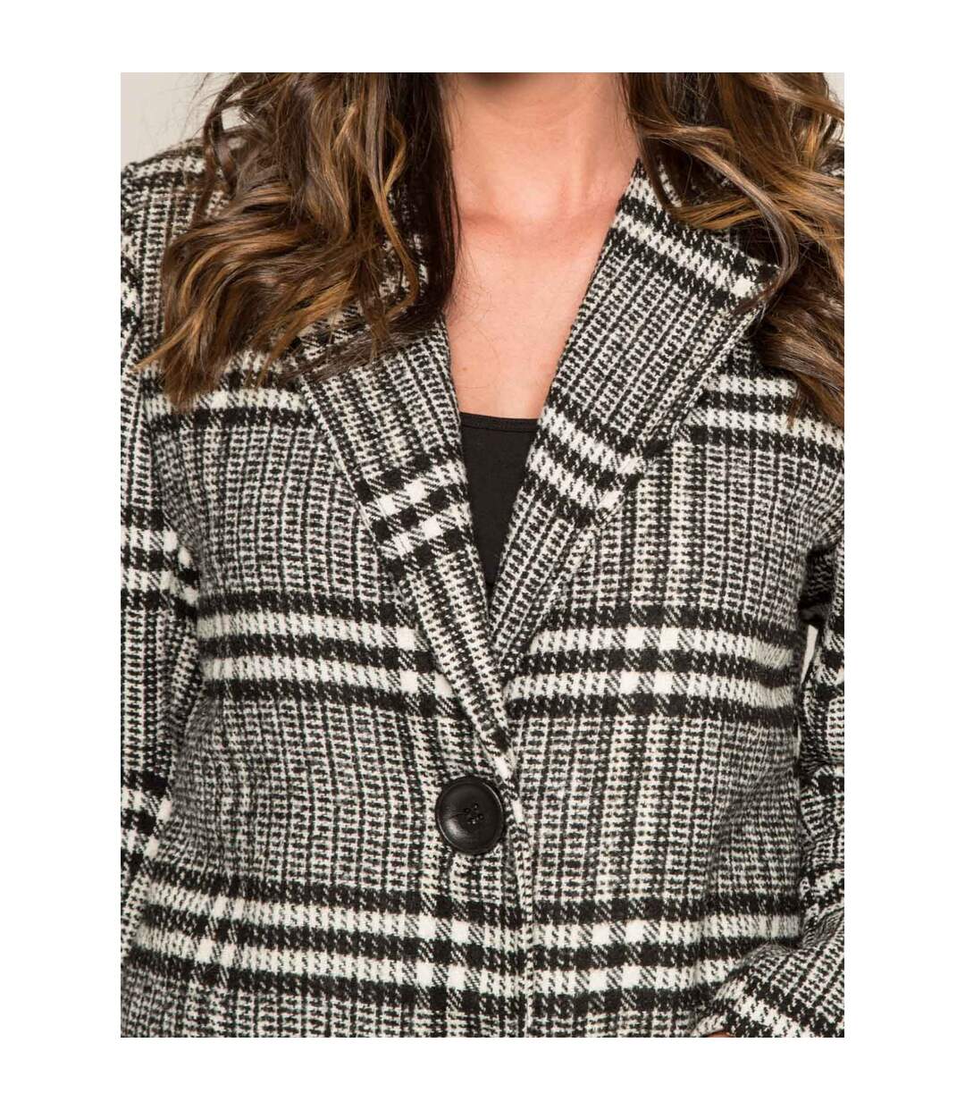 Manteau pardessus jacquard UTAWA - Dona X Lisa-3