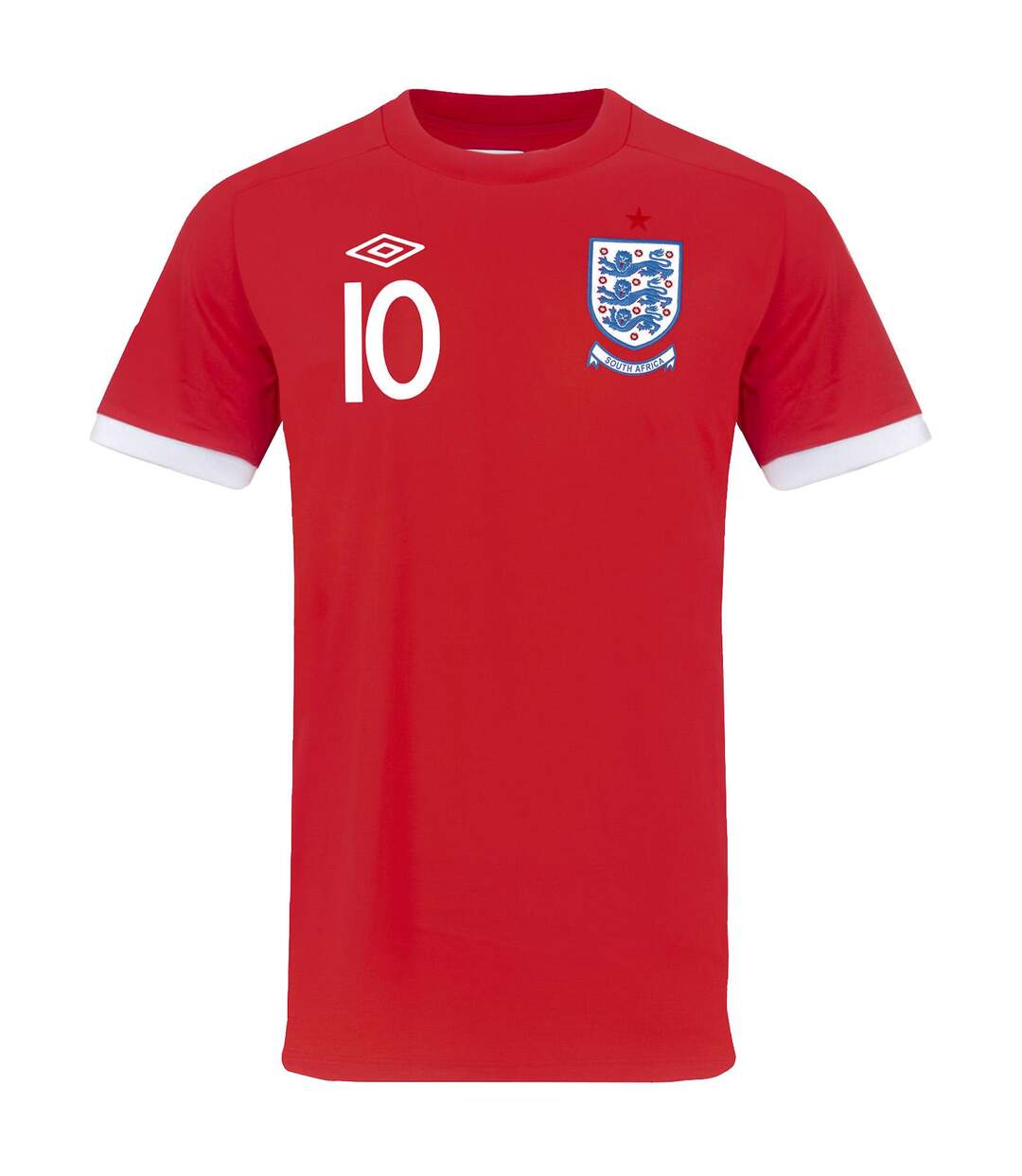 T-shirt Motif/style Afrique Du Sud Rooney Homme Rouge England Football-1