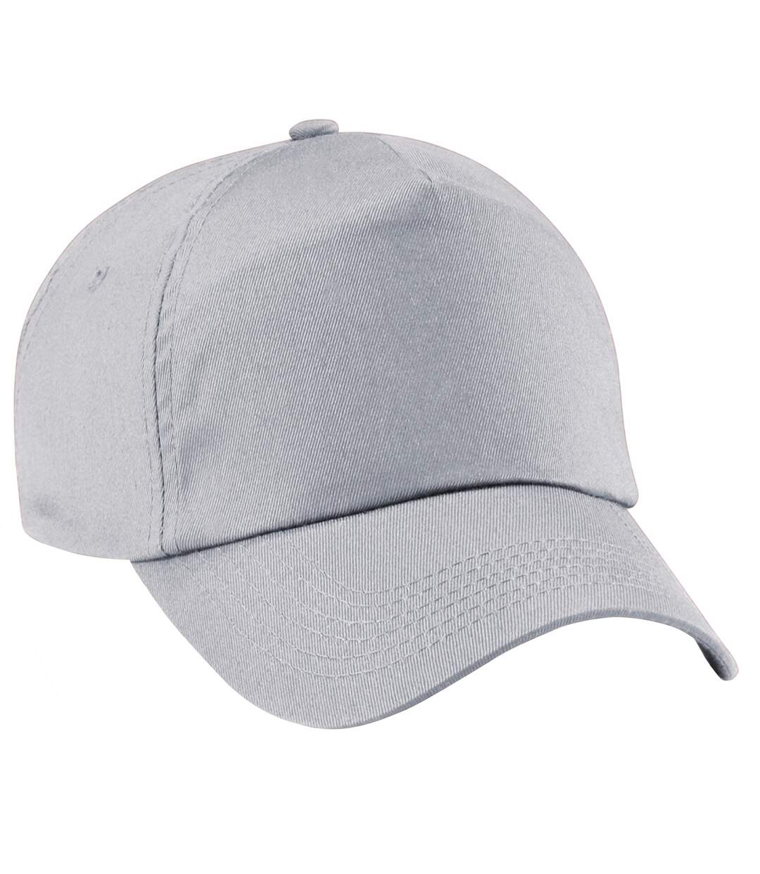 Casquette baseball adulte unisexe gris clair Beechfield-1