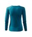 T-shirt Manches Raglan Elegance Femme Bleu Malfini-2