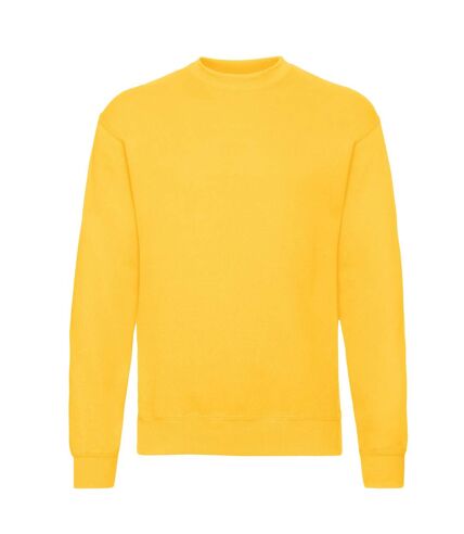 Mens classic drop shoulder sweatshirt sunflower Fruit of the Loom