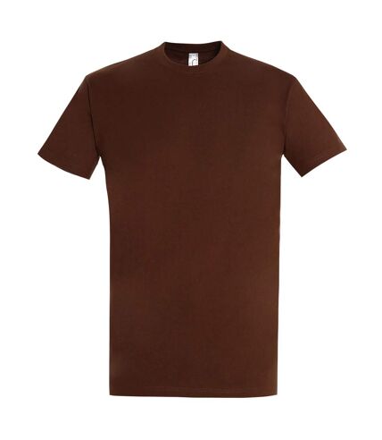 T-shirt manches courtes imperial homme marron SOLS