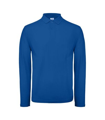 Polo à manches longues pour hommes de B&C Collection (Bleu roi) - UTRW6356