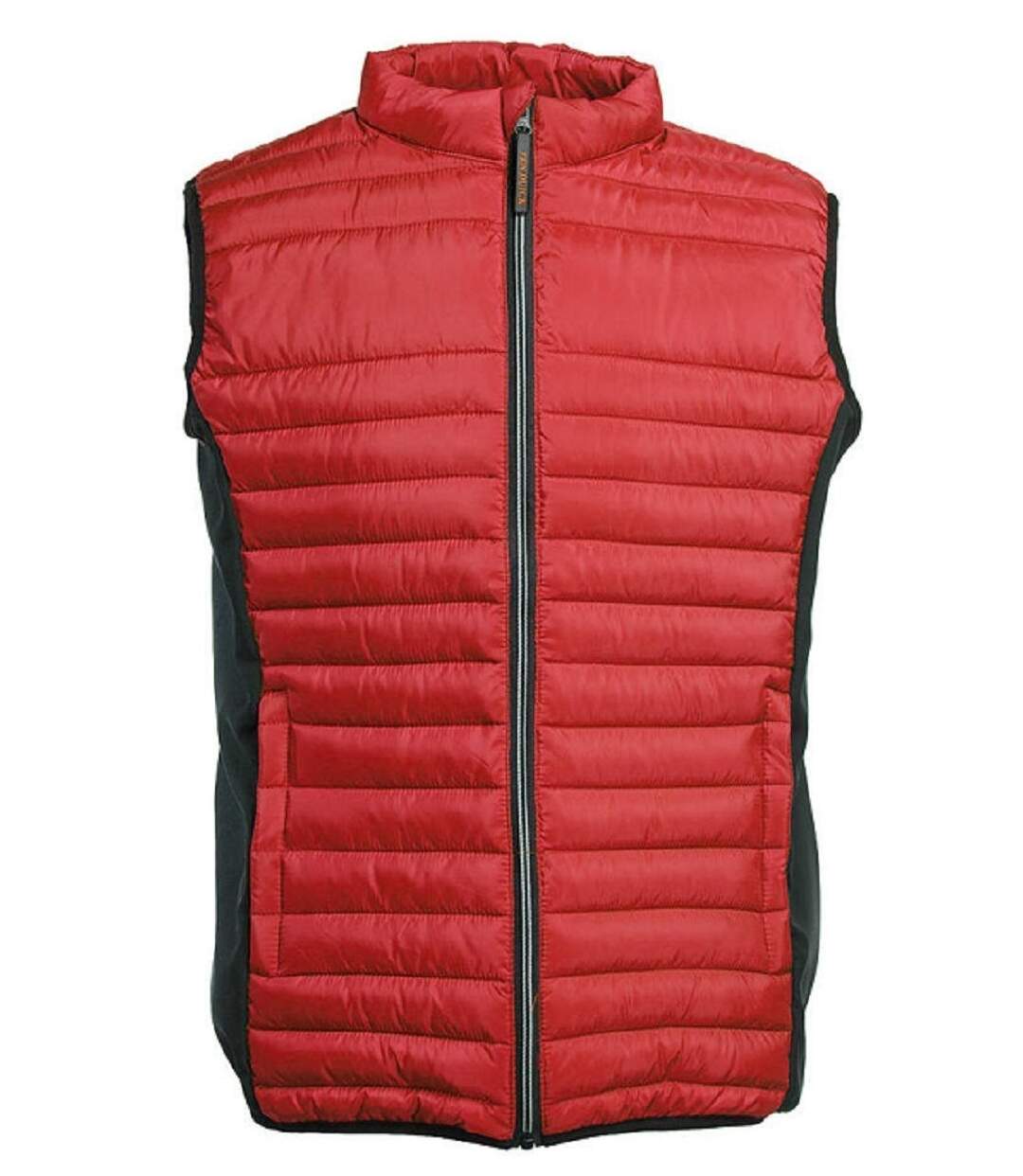 Bodywarmer bi-matière - Homme - Pen Duick - PK316 - rouge et noir-1