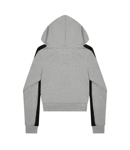 Veste À Capuche Femme Gris Zip