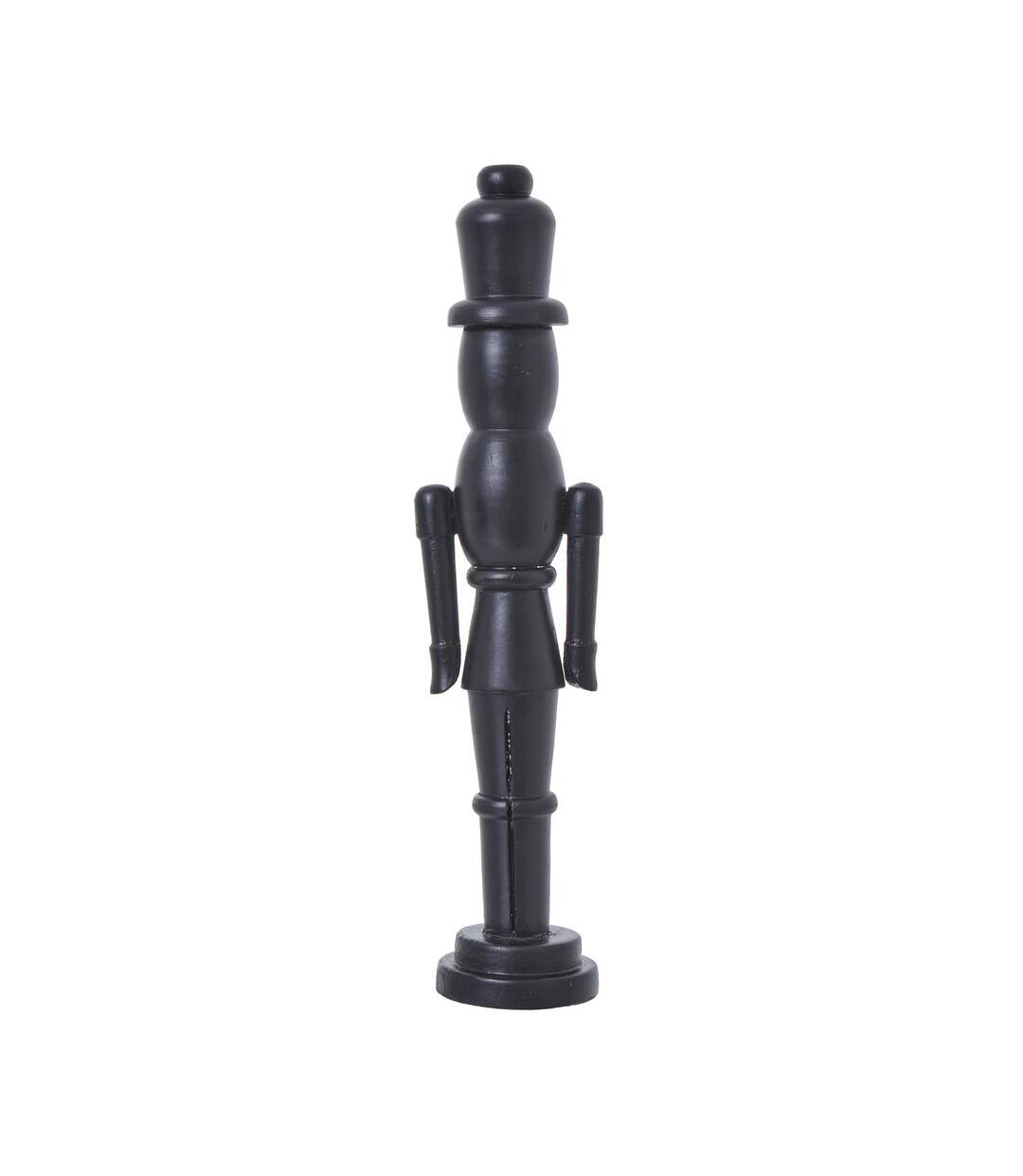 Wooden nutcracker ornament 60cm x 12cm x 14cm black Hill Interiors-2