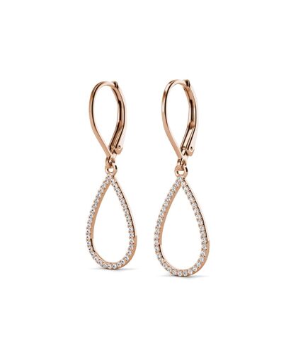 Boucles d'oreilles Laelia Dangling Hoop, Cristal d'Autriche