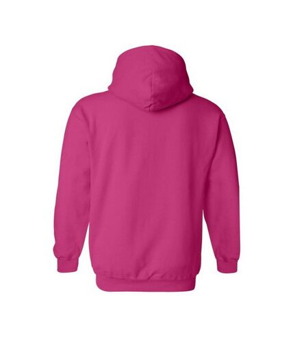 Sweatshirt à capuche unisexe rose foncé Gildan