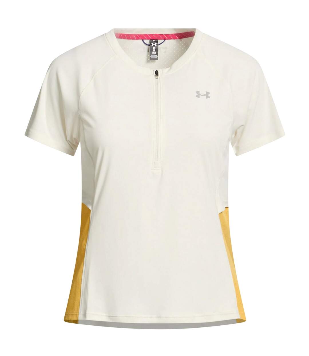 Haut Trail Run Femme Blanc Jaune Under Armour-2