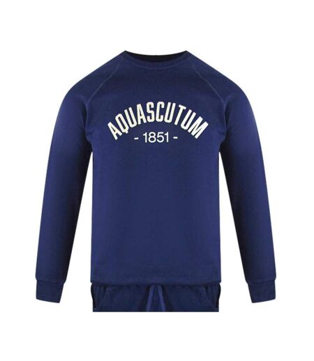 Ensemble De Survêtement Old School Homme Bleu Marine Aquascutum